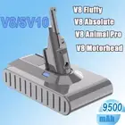 9500MAH Battery for Dyson SV10 Absolute V8 Fluffy V8 HEPA V8 Animal Vacuum 21.6V