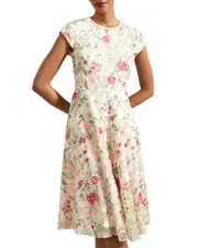Hobbs London Tia Floral Embroidered Dress