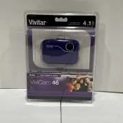 Vivitar ViviCam 46 4.1MP Digital Camera - Purple - Sealed NIB