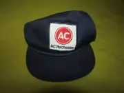 Vintage AC-ROCHESTER Snap Back Ball Cap, Navy, Rope Trim, AC Trucker Hat, 1960's
