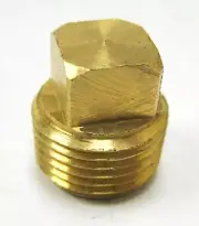 1pc Brass Pipe Square Head Plug Fitting 1/4" NPT Fuel MettleAir 109-B