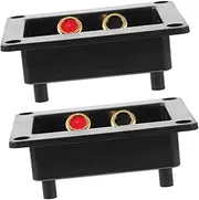 ARTIBETTER 2pcs Speaker Junction Box Speaker Terminals Speaker Binding Post Subwoofer Terminal Cup Speaker Connectors Terminal Speaker Terminal Cup Subwoofer Terminal Plates