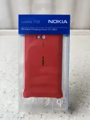 Nokia Lumia 720 CC-3064 New 100% Genuine Original Wireless Charging Cover Red