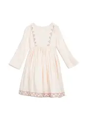 Girls Size 6 Pumpkin Patch Pink Embroidered dress NWT
