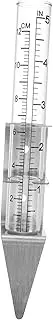 Milisten Rain Gauge for Yard Outdoor Rain Meter Gauge Instrument Stainless Steel Mounting Bracket Garden