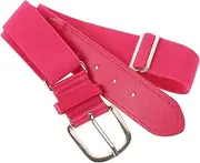 [Ipetboom] Youth Baseball Belt Adjustable Elastic Softball Belt for Boys Adults Durable PU Waist Support for Sports Teams Activities Stylish Pink Design for Comfortable Fit