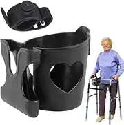 Stroller Cup and Phone Holder, Portable Cart Cup Holders,Scooter Cup Holder, Adjustable Stroller Phone Holder,Walker Accessories for Pushchair