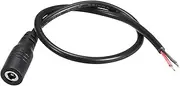 uxcell 2pcs DC Power 4.0mm x 1.7mm 3A 22AWG 30cm Female Plug Connector Pigtail