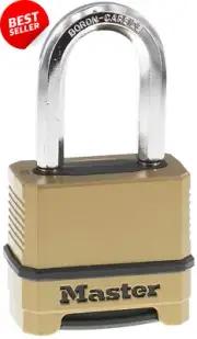 Heavy Duty Weatherproof Combination Padlock Resettable Outdoor Brass 4-Digit