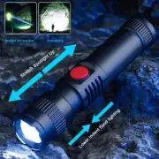Mini LED Flashlight Tactical Light Super Bright Torch USB Rechargeable Lamps US
