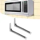 Stainless Steel Microwave Oven Wall Mount Rack Foldable Kitchen Shelf Bracket