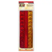 LED Autolamps Stop Tail Indicator Reflector Light 20 LED Lamp 12-24V Blister