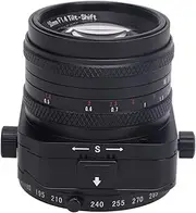 RASTKY 50mm F1.4 APS-C Prime Lens with Tilt-Shift for Mirrorless Cameras, 360° Movement, 46mm Filter Size, 4K Video Compatible with M4/3, Cinema Design
