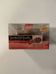 New Glade Scented Oil Candles Apple Cinnamon - Glass Holder With 2 Refills