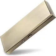 Travel 7 Day Metal Pill Box/Pill Cases with Spring Open Design and Large Compartment to Hold Vitamins, Cod Liver Oil, Supplements and Medication (Bronze)
