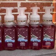 4 NEW Bath & Body Works Frosted Cranberry Foaming Hand Soap 8.75 fl oz/bottle