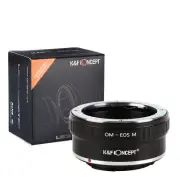 K&F Concept adapter for Olympus OM mount lens to Canon EOS M camera M1 M3 M5
