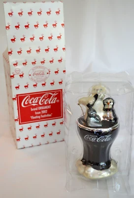 Cavanagh's Coca-Cola Collectors Society Floating Festivities Glass Ornament
