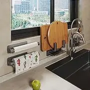 锅盖架免打孔壁挂式免打孔家用刀架挂架沥水多功能收纳架 Kitchen cookware set/781