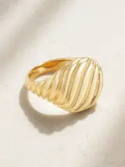 [David Yurman] David Yurman - Cable 18-karat Gold Signet Ring - 3 3 Gold
