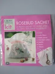 ROSEBUD SACHET - COUNTED CROSS STITCH MAGIC KIT - DMC No. 2
