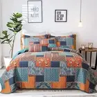 King Bedding Set, Cotton Patchwork King Size Quilt, Soft Bedspreads (98 * 106...