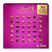 Lindt Mini Pralines, Assorted Chocolate Pralines with Premium Filling, Chocolate