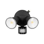 Brilliant Black Lamy DIY Twin Security Light With Sensor