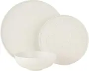 Maxwell & Williams Onni High Rim Dinner Set 12pc Speckle White Gift Boxed