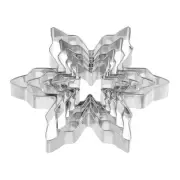 5pcs Cookie Cutters, Snowflake Shaped Stainless Steel Biscuit Cookie Cutter