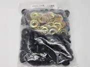 Bulk Vintage Zims 15mm Round Black Flat Domed Plastic Safety Eyes Craft Doll