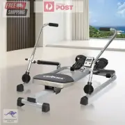Rowing Machine Rower Hydraulic Resistance Exercise Fitness At Home Gym Cardio
