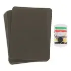 8Pcs Iron on Patches with Sewing Kit 4.9"x3.7" Patches for Clothes Brown