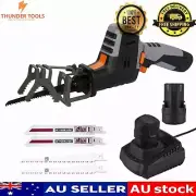 Thunder Tools 12V Cordless Reciprocating Saw 2500RPM Handheld Electric Saw Wood