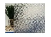 Clear Kaleidoscope Static Cling Window Film, 35" Wide x 9 ft
