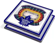 YouTheFan NHL 3D Team StadiumView 4x4 Coasters - Set of 2