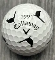 New Callaway Chrome Soft Truvis Black Bird 1991 Golf Ball (1)