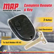 MAP Complete 2 Button Remote Shell & Key for Holden Commodore VS VZ