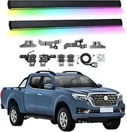 BJOHQ Electric Running Boards Compatible for Nissan Rich 6 2022-2025 with Light, SUV, Off-Road & Pickup Trucks - Retractable Truck Steps & Nerf Bars