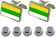 [Select Gifts] Shirt Dress Studs Frantiskovy Lazne City Czech Republic Flag Cufflinks