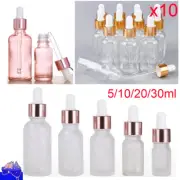 Glass Empty Essential Oil Dropper Bottles Tincture Serum Clear Eye Pipette Drop