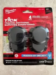 Milwaukee ONE-KEY TICK Tool and Equipment Tracker (4-Pack), New Sealed