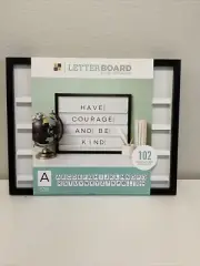 DCWV Bulletin and Memo Boards - Clack 20'' x 16'' Sliding Letter Board Set
