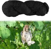 Bird Protection Net, 15 m x 15 m, Black Garden Net for Plants, Ponds, Fruit Trees, Balcony - Robust