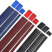 9 Roll 16 Ft Cord Protector Wire Loom Tubing Braided Cable Management Sleeve PET Expandable Cord Organizer Cable Sleeves with 3 Pack Heat Shrink Tubes for USB Cable Power Cord Audio Video Cable