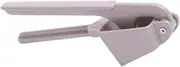 ELAYARD Multifunctional Garlic Slicer and Mincer Grey Alloy Garlic Press with Ergonomic Non Slip Handle for Effortless Crushing and Slicing Ginger and Nuts