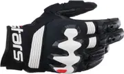 Alpinestars Halo Motorcycle Gloves, black-white, Size S for Men Black White