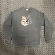 Disney Snow White And Seven Dwarfs Crewneck Grumpy Adult Sz Small Vintage NEW