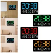 Digital Wall Clock Versatile LED Alarm Clock for Indoor Bedroom Living Room