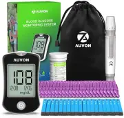 Portable Glucose Monitoring Device Kit Digital Diabetes Blood Sugar Level Meter